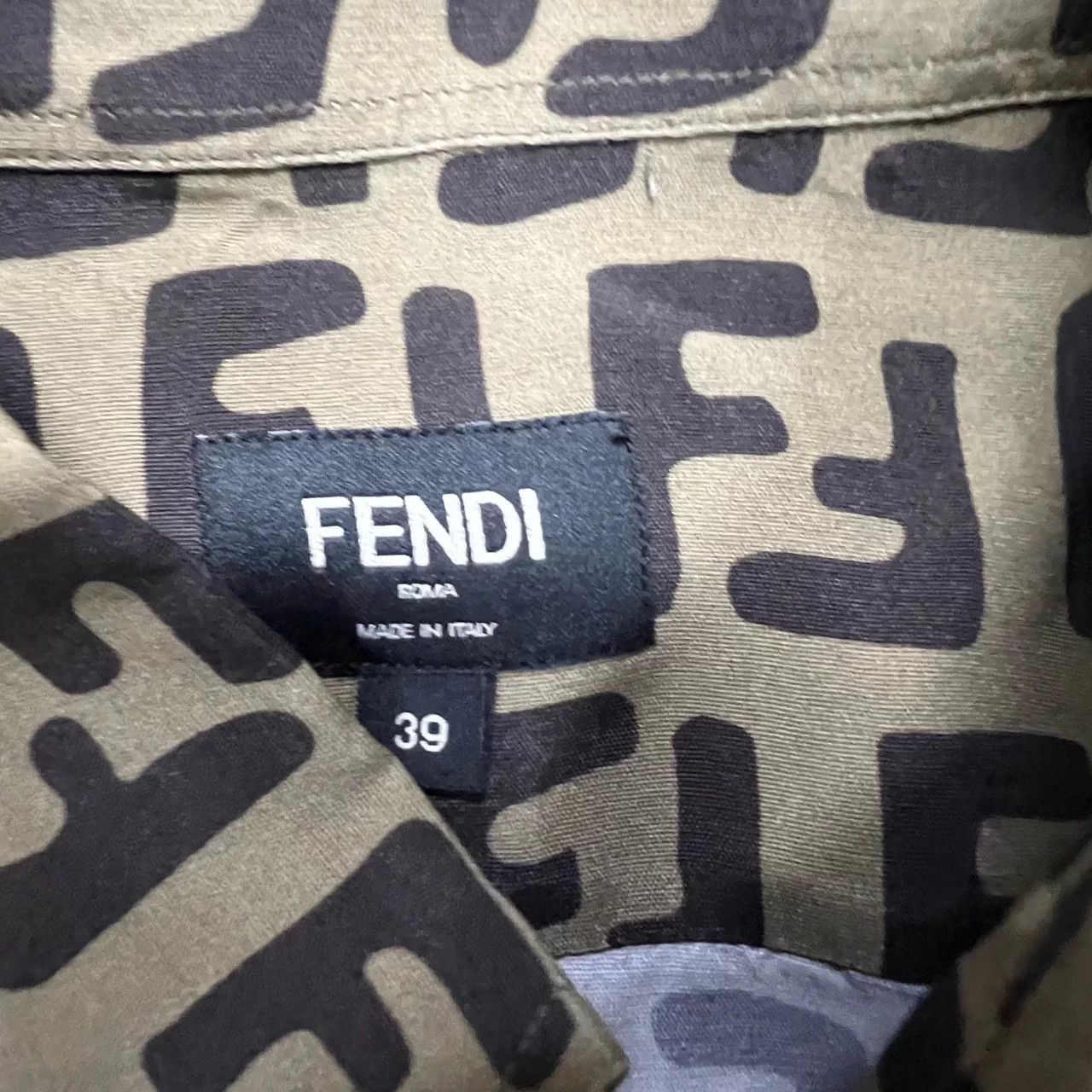 Fendi Fendi All Over Print Short Sleeve Shirt 39 New Size US S / EU 44-46 / 1 - 4 Thumbnail