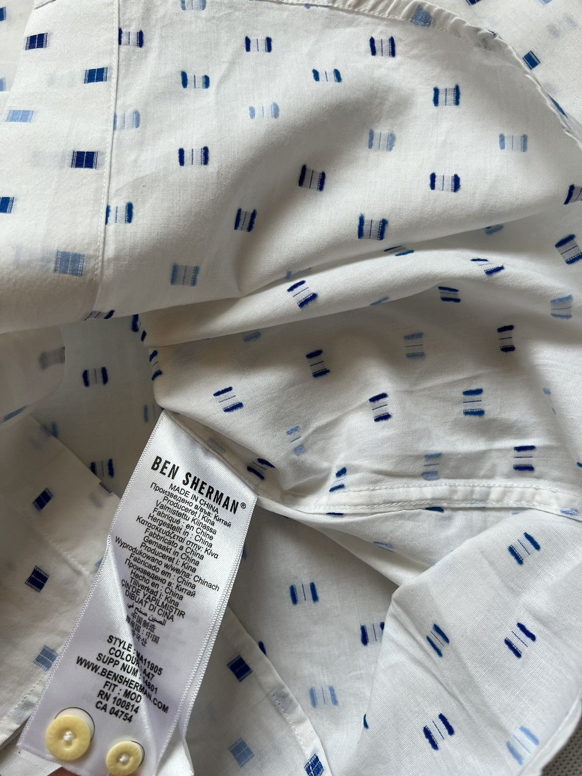 Ben Sherman Ben Sherman Printed Button Up Size US M / EU 48-50 / 2 - 8 Thumbnail