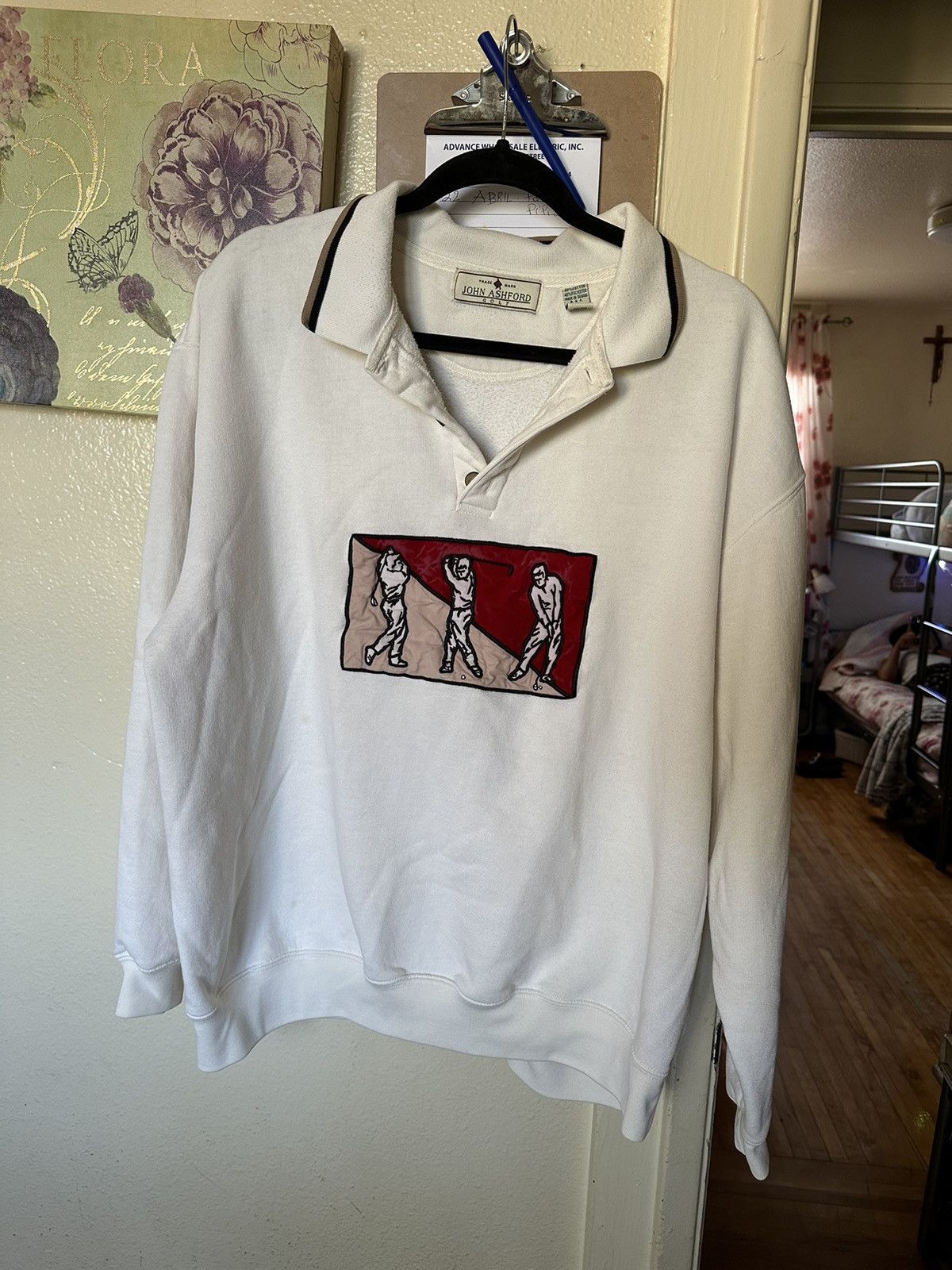 John Ashford Vintage Pullover Golf Ivory Polo Neck Size US XL / EU 56 / 4 - 1 Thumbnail