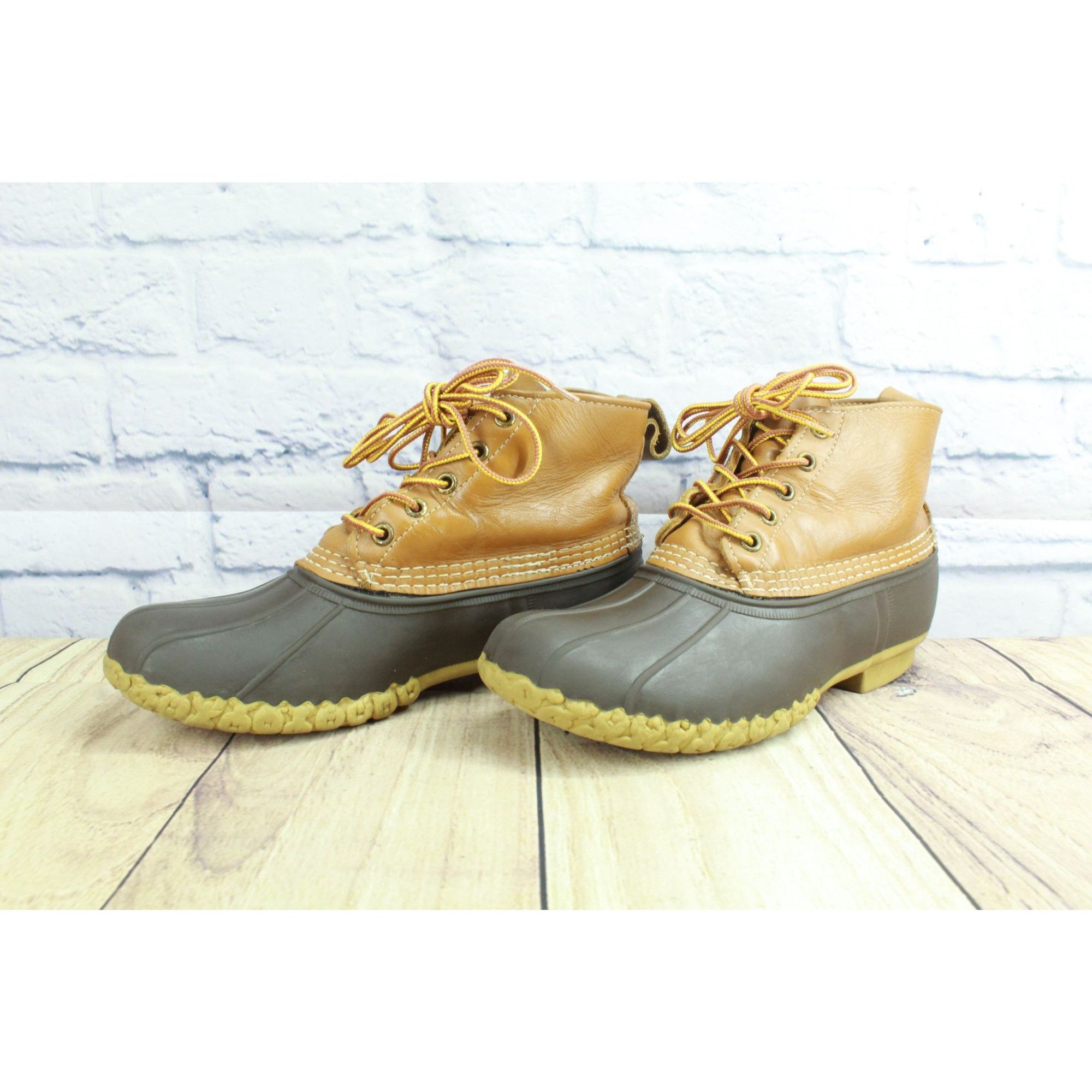 L.L. Bean LL Bean Women's Leather Unlined Ankle Duck Boots Size 8 M Size US 8 / IT 38 - 2 Thumbnail