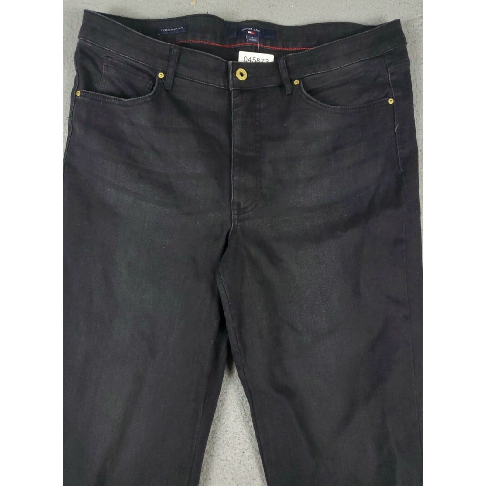 Tommy Hilfiger Tommy Hilfiger Black Skinny Crop Jeans Womens Size 16 36x26 Denim Pants Regular Fit Size 38" / US 16 / IT 52 - 2 Thumbnail