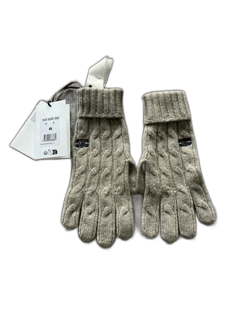 Celine Celine Cable Knit Wool Gloves-yf Size ONE SIZE - 1 Thumbnail