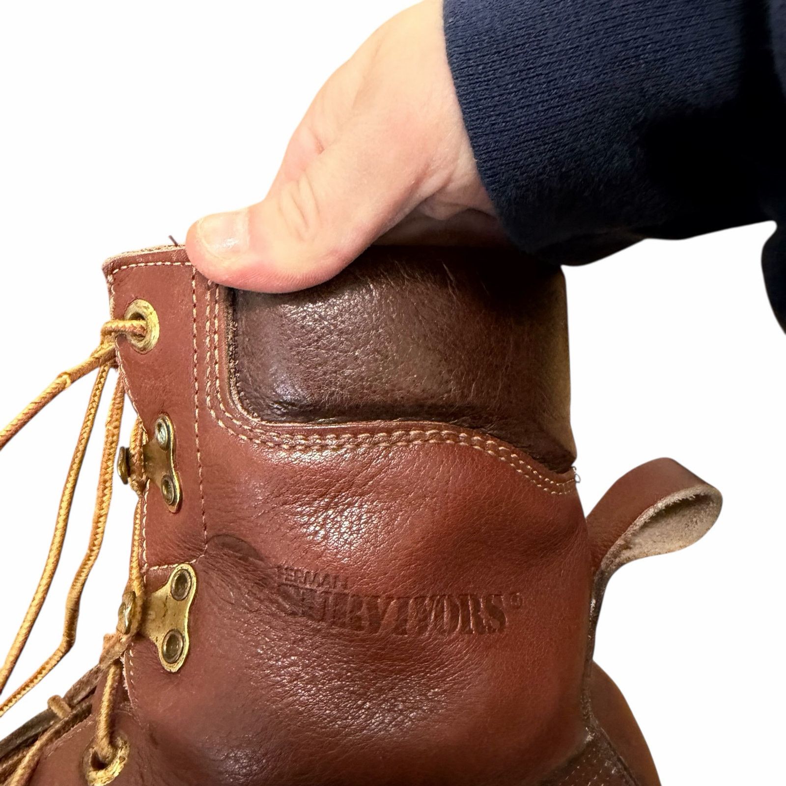 Other Herman Survivors Vibram Brown Leather Boots Sz 9.5 Size US 9.5 / EU 42-43 - 6 Thumbnail