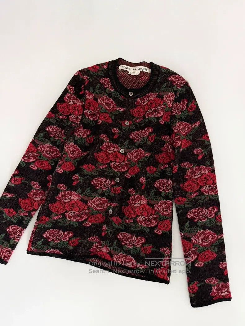 Comme des Garcons Comme Des Garcons Rose knitted cardigan Size XS / US 0-2 / IT 36-38 - 5 Thumbnail