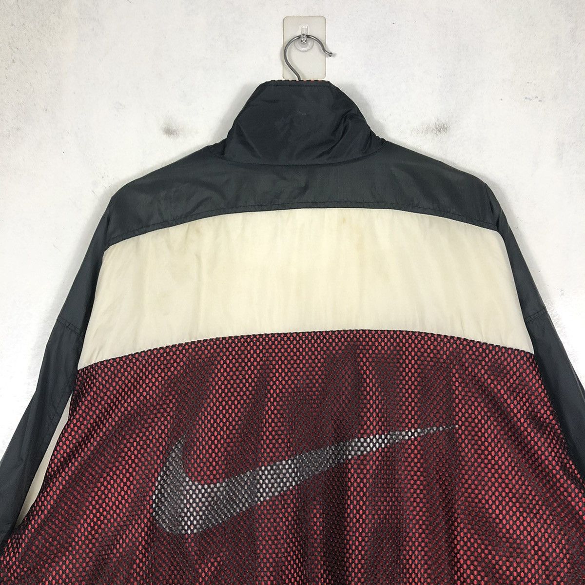Nike 📌VINTAGE NIKE WINDBREAKER DOUBLE LAYER BIG SWOOSH Size US L / EU 52-54 / 3 - 11 Thumbnail