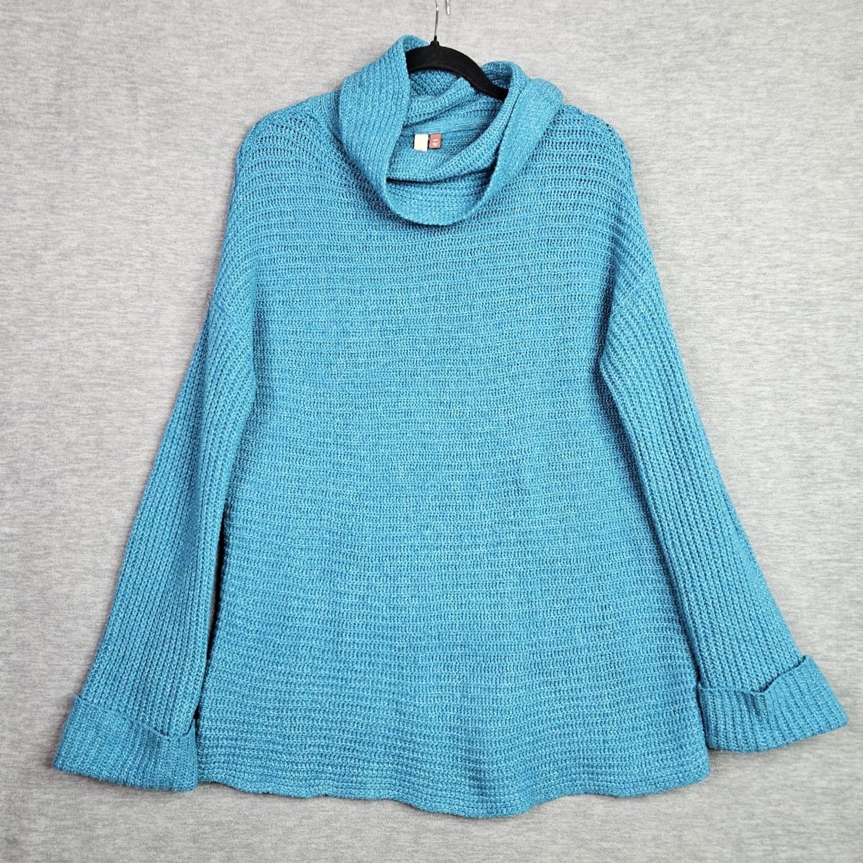 Anthropologie Anthropologie Sweater Shirt Womens XS Blue Cowl Neck Knit Pullover Size XS / US 0-2 / IT 36-38 - 2 Thumbnail