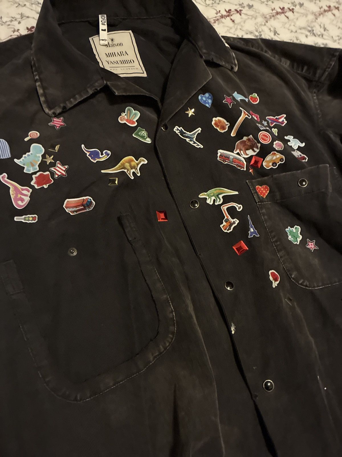 Maison MIHARA YASUHIRO Corduroy button up sticker shirt Size US M / EU 48-50 / 2 - 3 Thumbnail