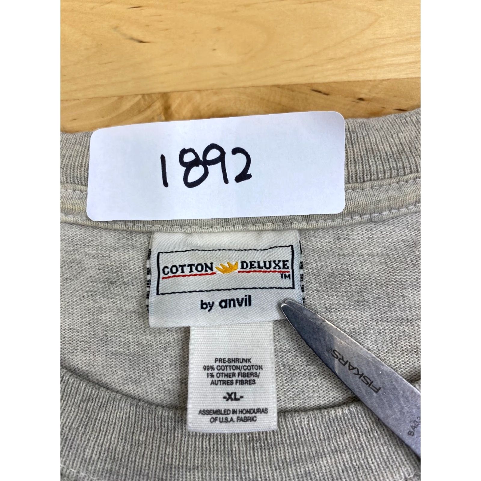Anvil Custom Deluxe Anvil Mens T-Shirt XL Gray No Doubt About It Distress Crew Neck Short Sleeve Cotton Blend Preshrunk Regular Size X L Size US XL / EU 56 / 4 - 4 Thumbnail
