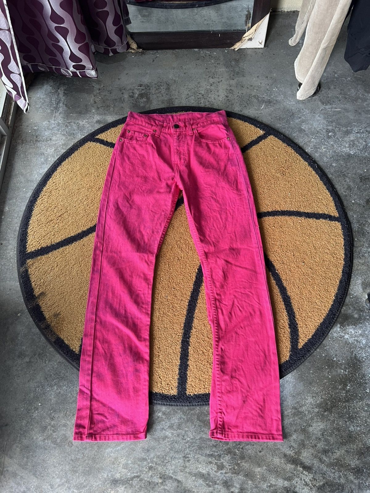 Levi's 🔥Rare Vintage Pink Levis Button J41 Denim Size US 27 - 1 Thumbnail
