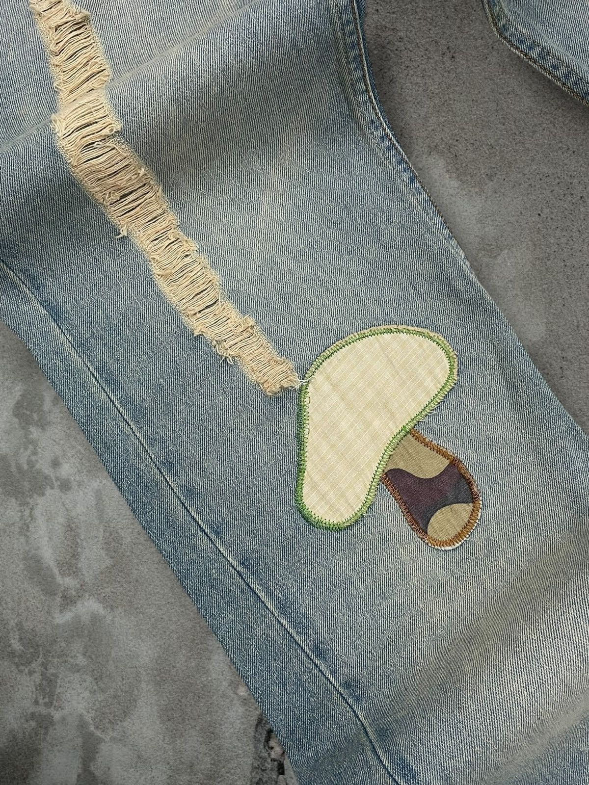 Tornado Mart Vintage Og 90s Japan Fancy Collection Patchwork Flared Denim Size US 32 / EU 48 - 9 Thumbnail