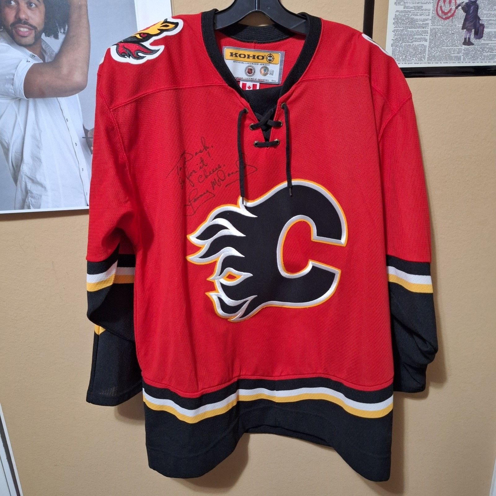 Koho Calgary Flames Jersey Signed Lanny McDonald Auto Beckett HOF Size US L / EU 52-54 / 3 - 1 Thumbnail