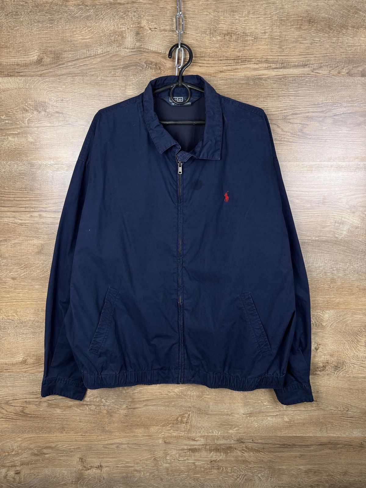 Polo Ralph Lauren Mens Vintage Polo Ralph Lauren jacket navy bomber Size US XL / EU 56 / 4 - 1 Thumbnail