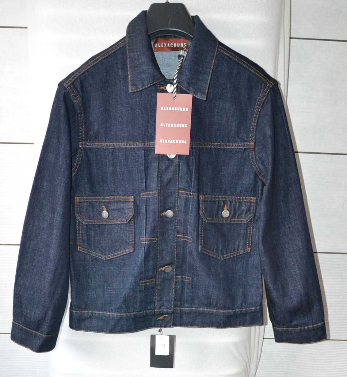 image of Alexa Chung New Oversize Tokyo Denim Jacket Womens Uk 10 (Size Medium)