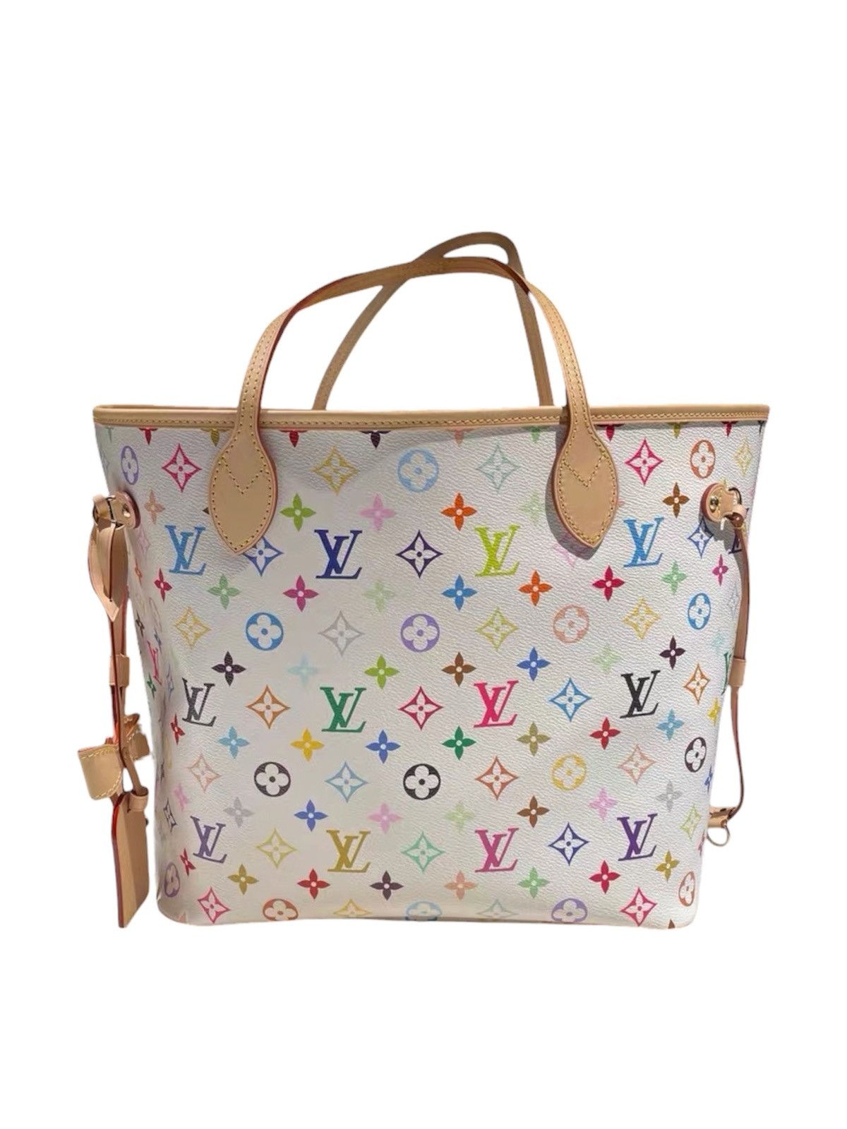 Louis Vuitton × Takashi Murakami Louis Vuitton x Takashi Murakami Neverfull MM Handbag Size ONE SIZE - 3 Thumbnail