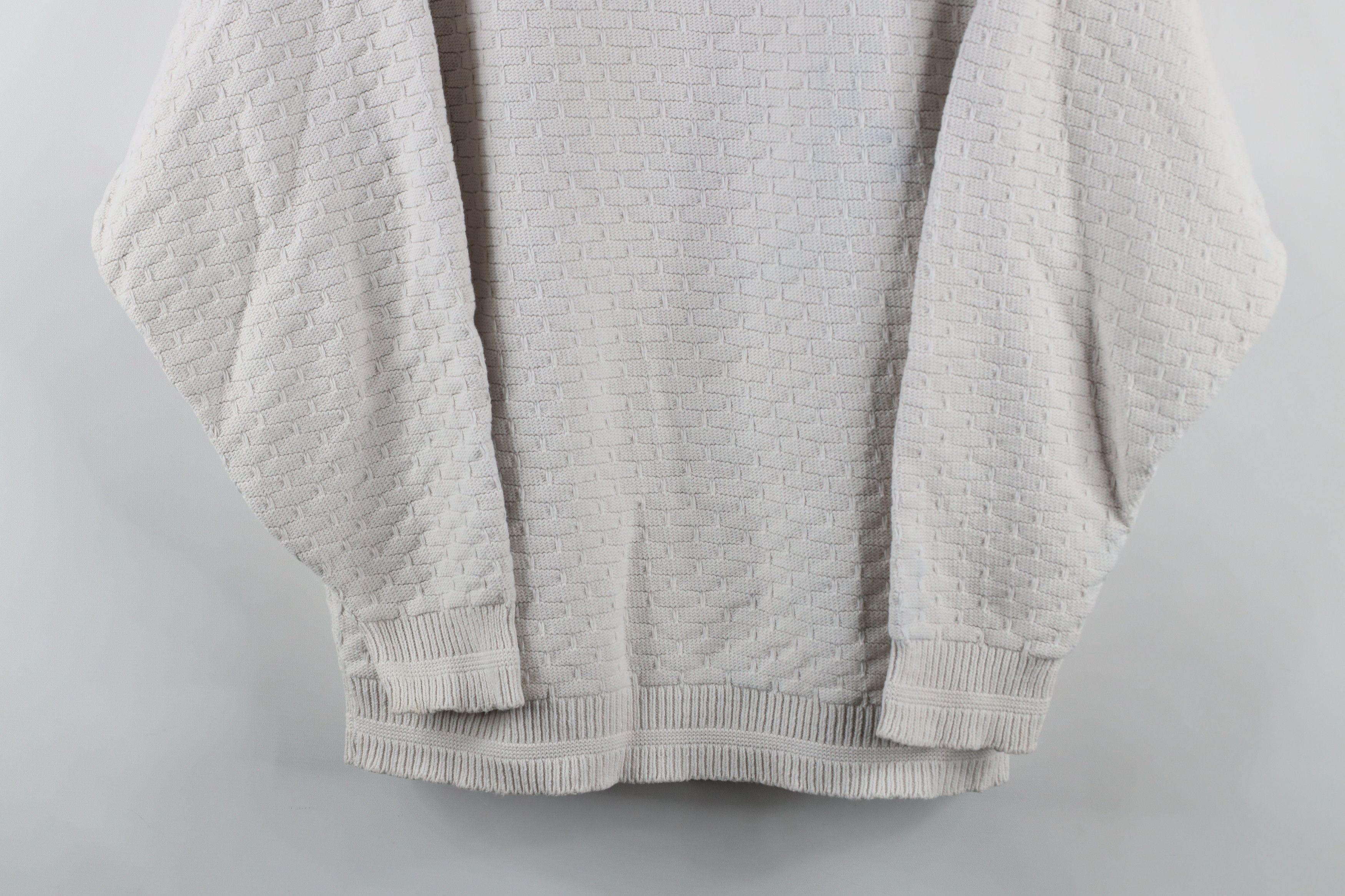 Vintage Vintage 90s Streetwear Hand Framed Cotton Knit Sweater USA Size M / US 6-8 / IT 42-44 - 3 Thumbnail