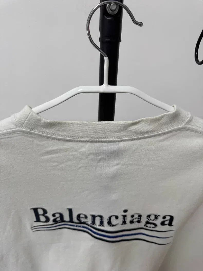 Balenciaga Balenciaga Short Sleeve T-Shirt, Size L, Beige Size US L / EU 52-54 / 3 - 6 Thumbnail