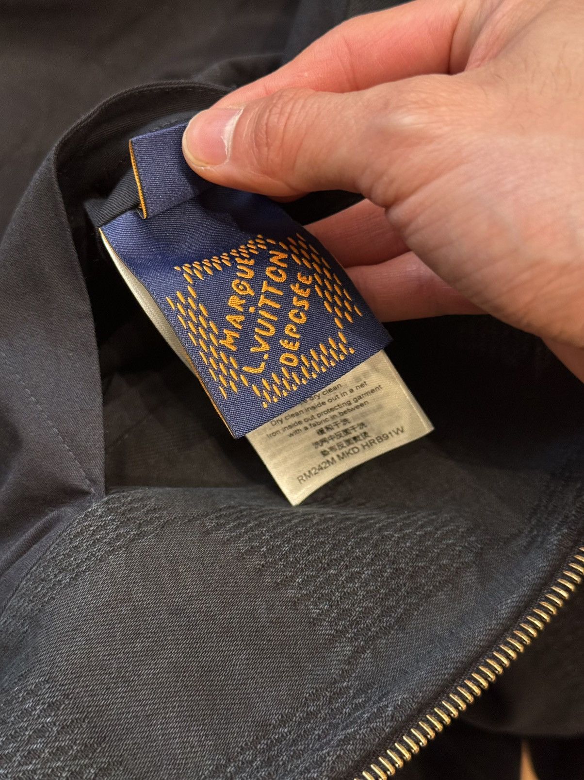 Louis Vuitton LOUIS VUITTON DAMIER WORKWEAR COTTON BLOUSON ‘BLACK’ Size US XL / EU 56 / 4 - 11 Thumbnail