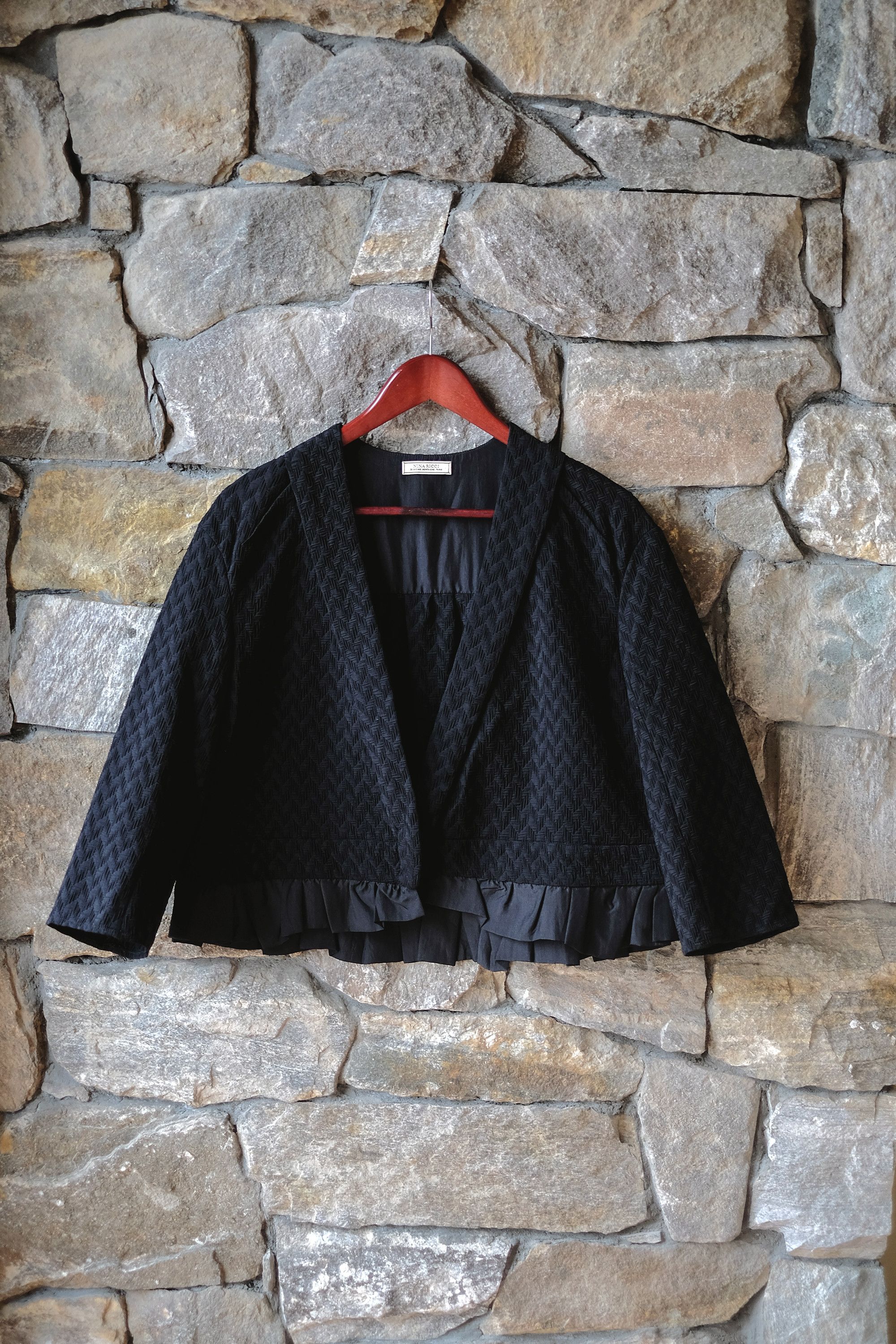 Nina Ricci Cropped blazer jacket Size L / US 10 / IT 46 - 1 Thumbnail