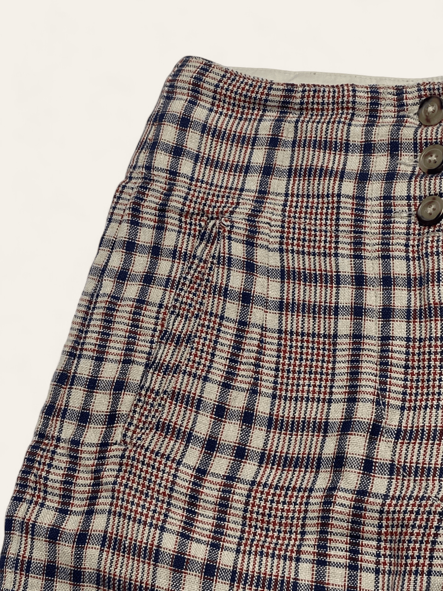 Isabel Marant 90s Vintage ISABEL MARANT Linen Checkered Pants Size 28" / US 6 / IT 42 - 14 Thumbnail