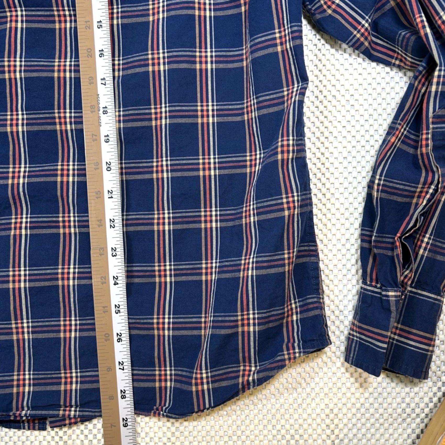 J.Crew J. Crew Mercantile Mens L Flex Shirt Plaid Button Down Long Sleeve Slim Fit Blue Size US L / EU 52-54 / 3 - 8 Thumbnail