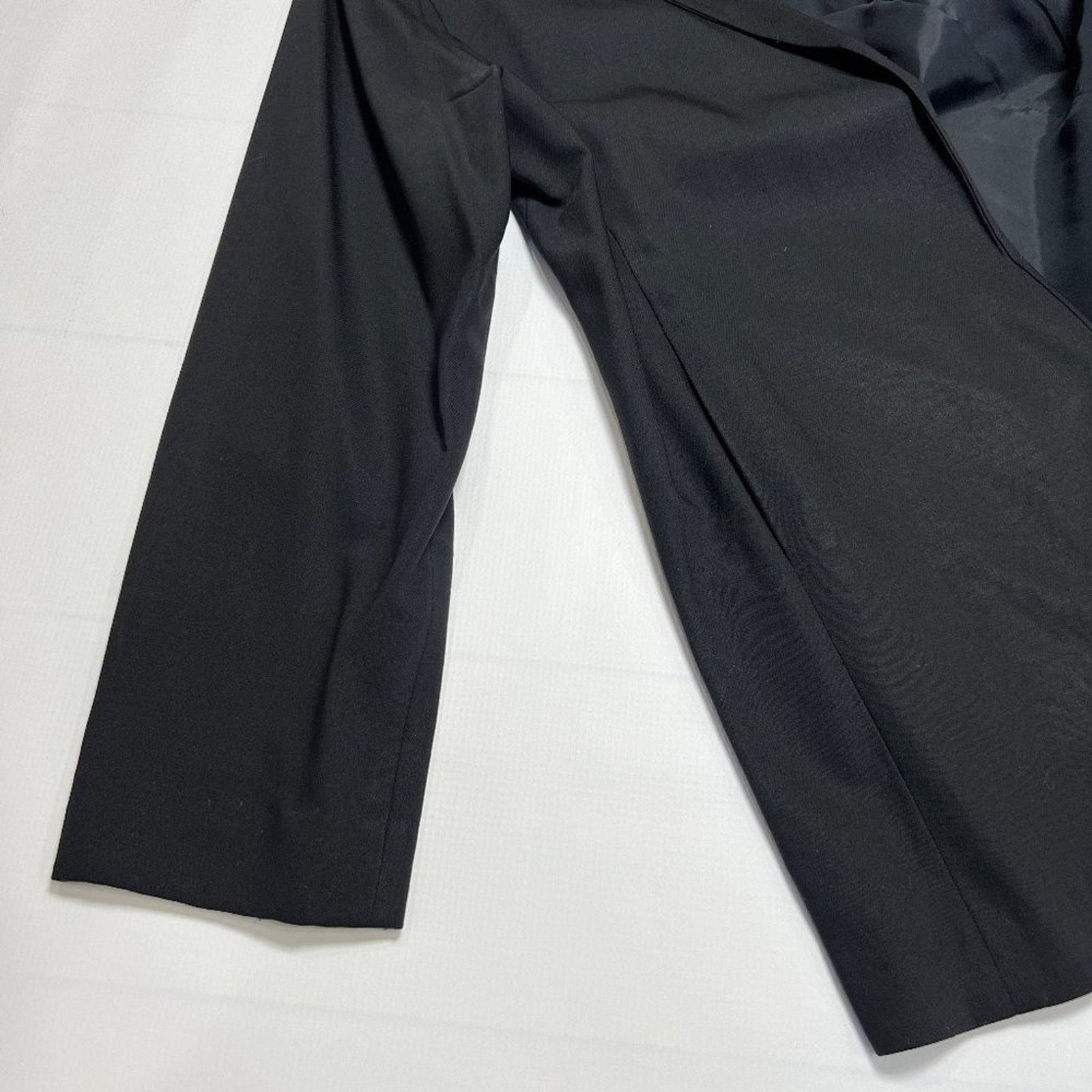 Eileen Fisher Eileen Fisher Open Front Wool Blazer SIZE M Black Jacket Size M / US 6-8 / IT 42-44 - 13 Thumbnail