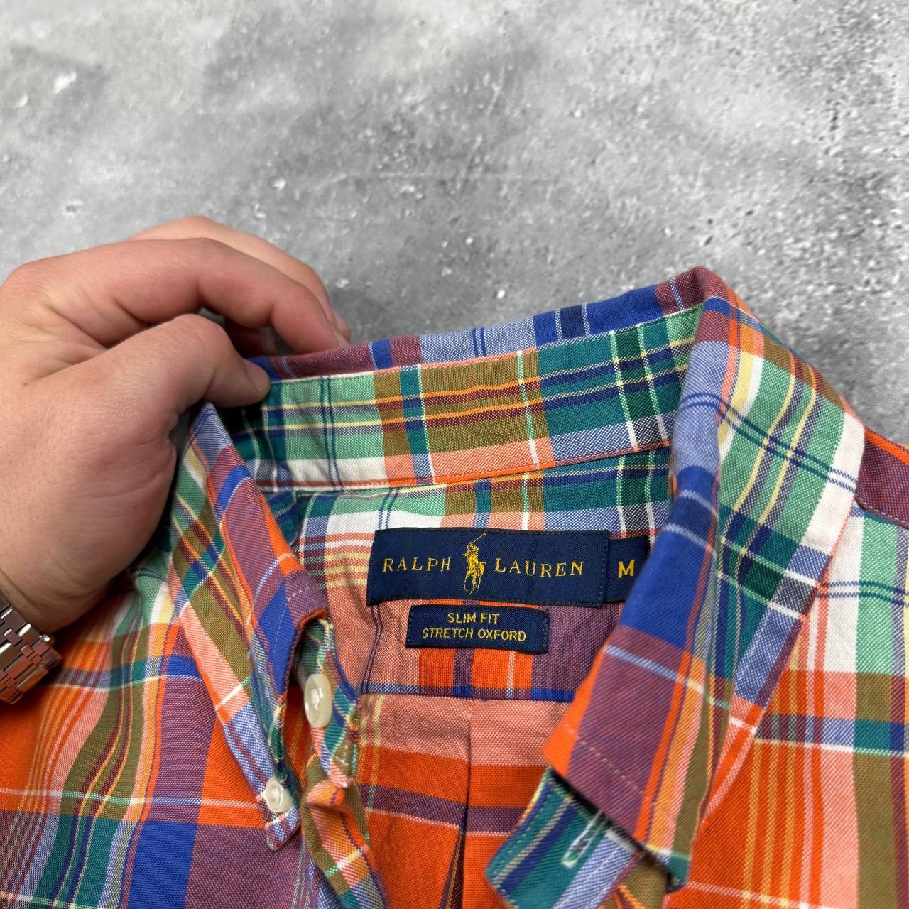 Ralph Lauren Ralph Lauren Slim Fit Stretch Oxford Plaid Button-Up Shirt Size US M / EU 48-50 / 2 - 6 Thumbnail