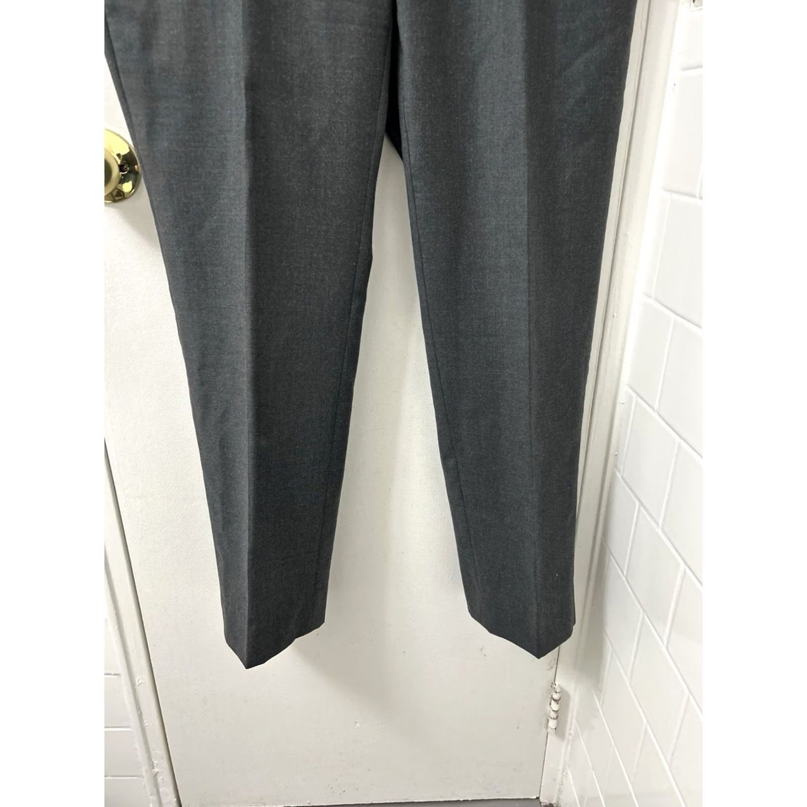 Ralph Lauren Lauren Ralph Lauren Dress Pants Mens 36x31 Gray Wool-Blend Straight Leg Trousers Size US 36 / EU 52 - 3 Thumbnail