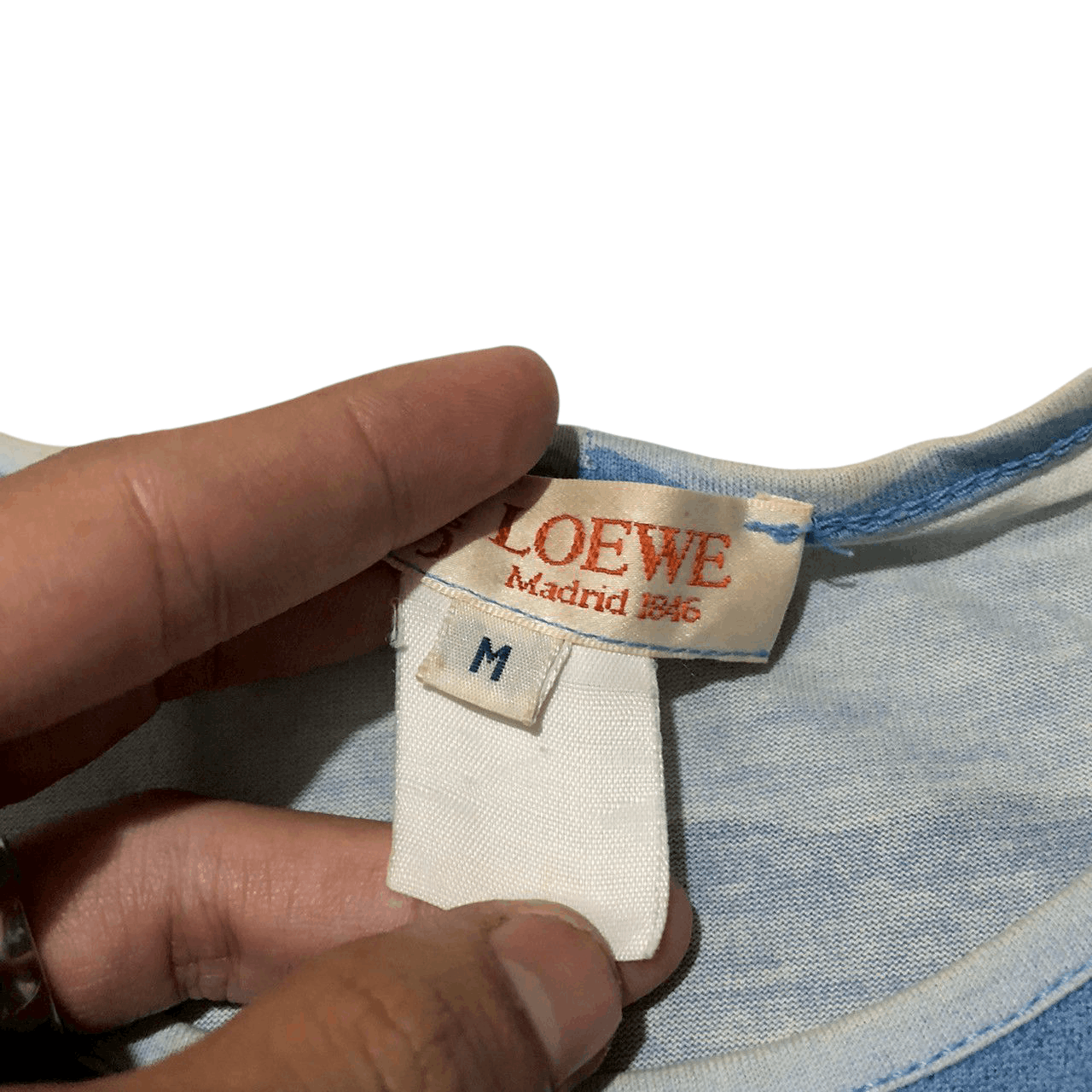 Loewe Vintage Loewe Wave Pattern Tee Blue Gradient Size US M / EU 48-50 / 2 - 7 Thumbnail