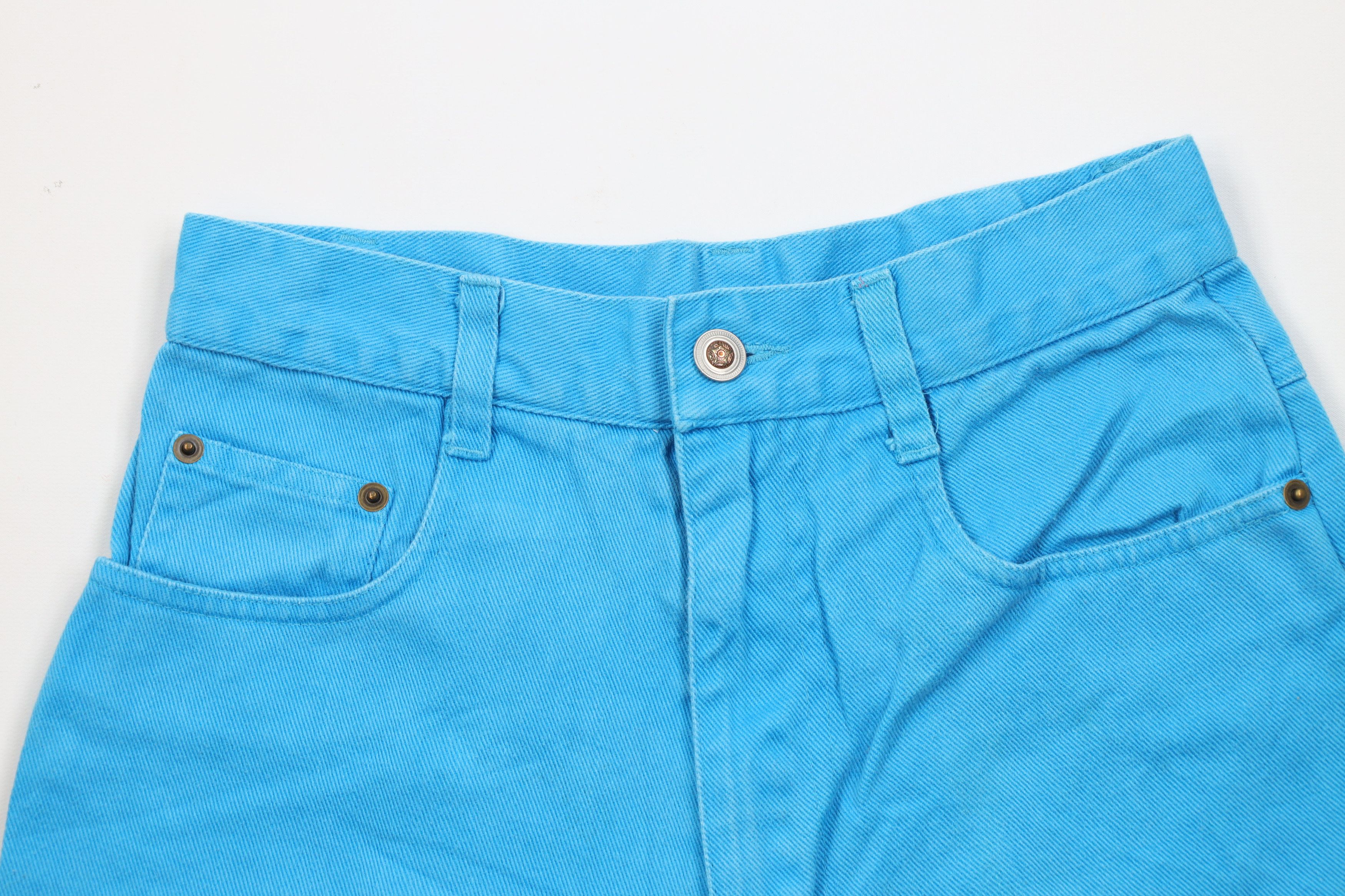 Vintage Vintage 90s Streetwear Denim Jean Shorts Jorts Blue Cotton Size 26" / US 2 / IT 38 - 2 Thumbnail
