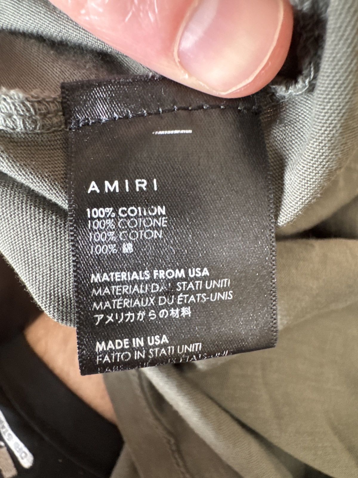 Amiri Amiri College Spell-Out Tee Size US M / EU 48-50 / 2 - 7 Thumbnail
