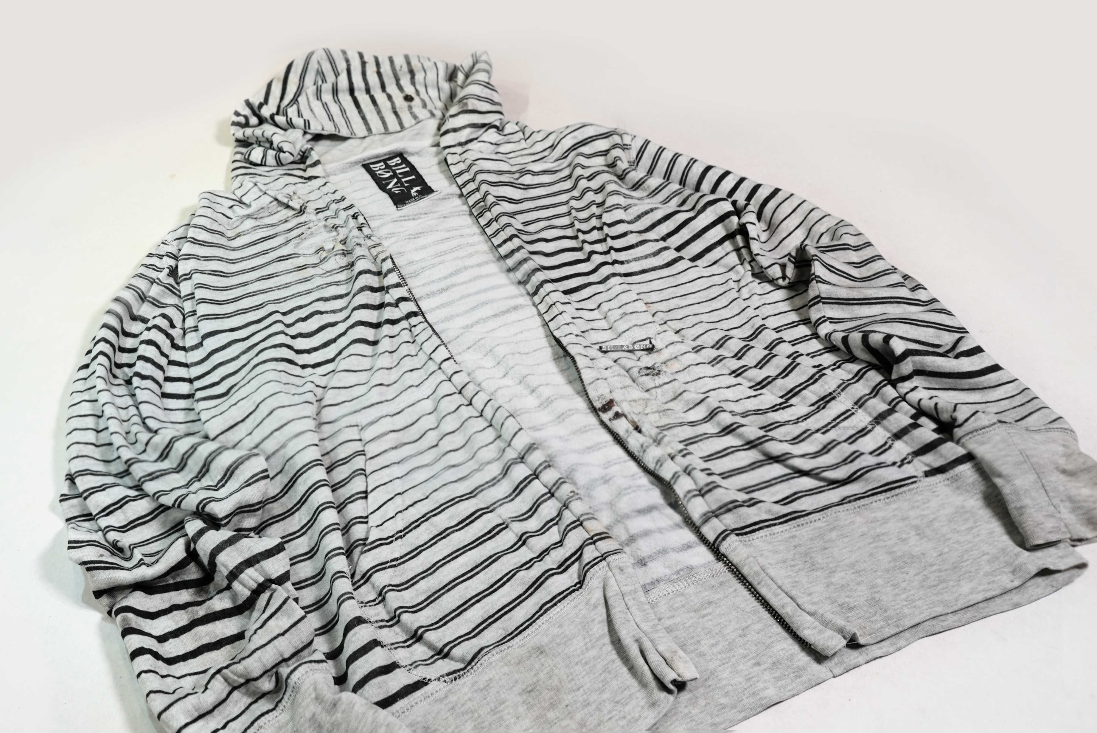 Billabong 1990s vintage billabong thrashed distressed striped hoodie Size US M / EU 48-50 / 2 - 6 Thumbnail