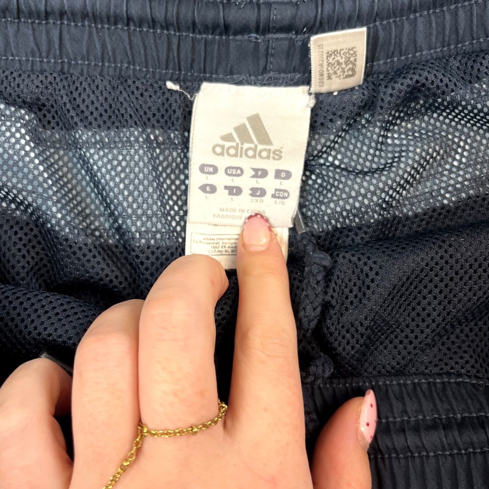 Adidas Adidas Mens Track Pants Sweat Joggers Large L Blue Baggy Relaxed Vintage 00s Size US 33 - 7 Thumbnail