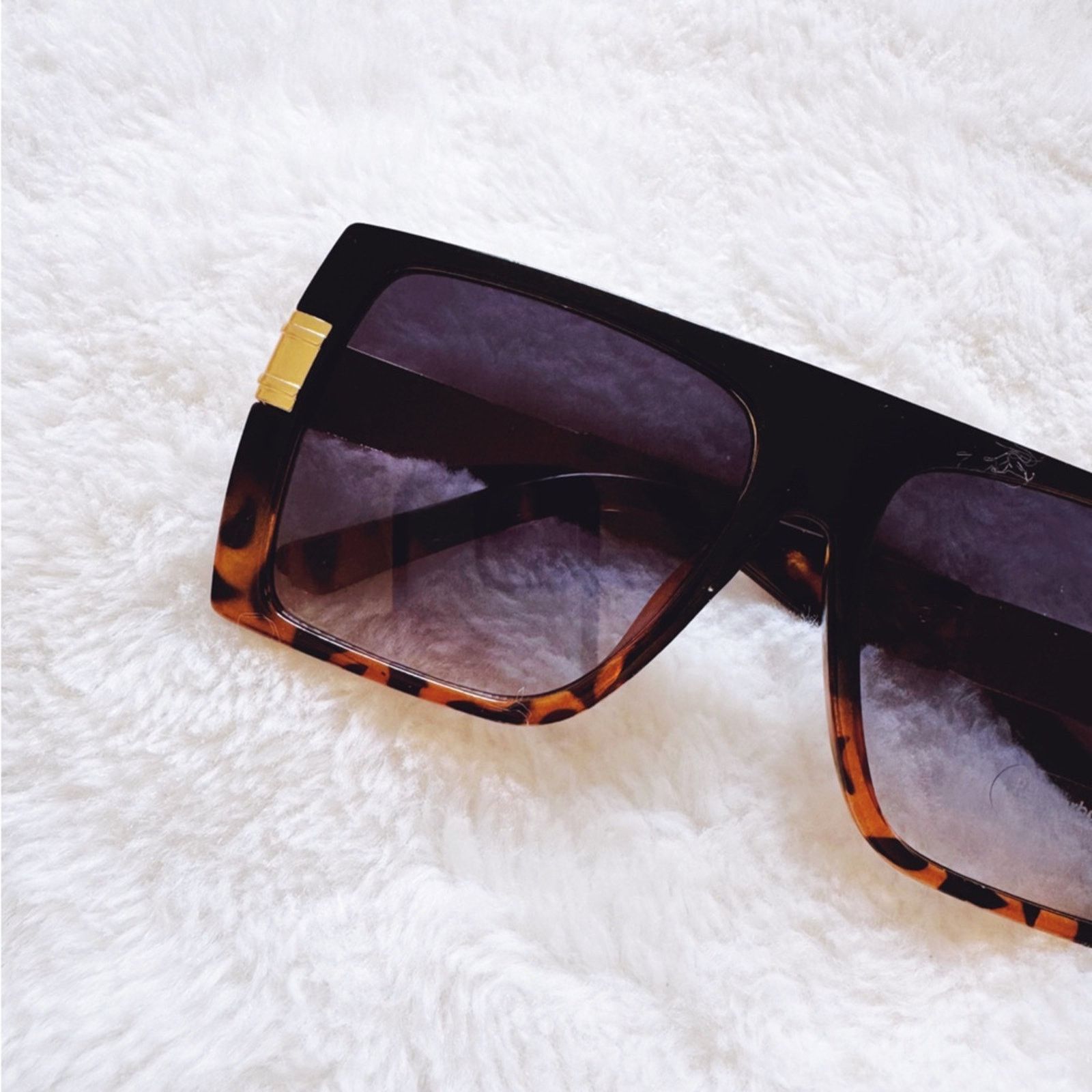 Other Inez Tortoise Brown Oversized Square Sunglasses Size ONE SIZE - 2 Thumbnail