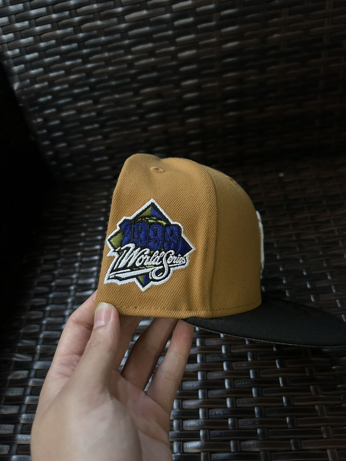Hat Club × New Era (Sz 8) New Era New York Yankees Fitted Hat Tan Black “Timbs” Size ONE SIZE - 2 Thumbnail