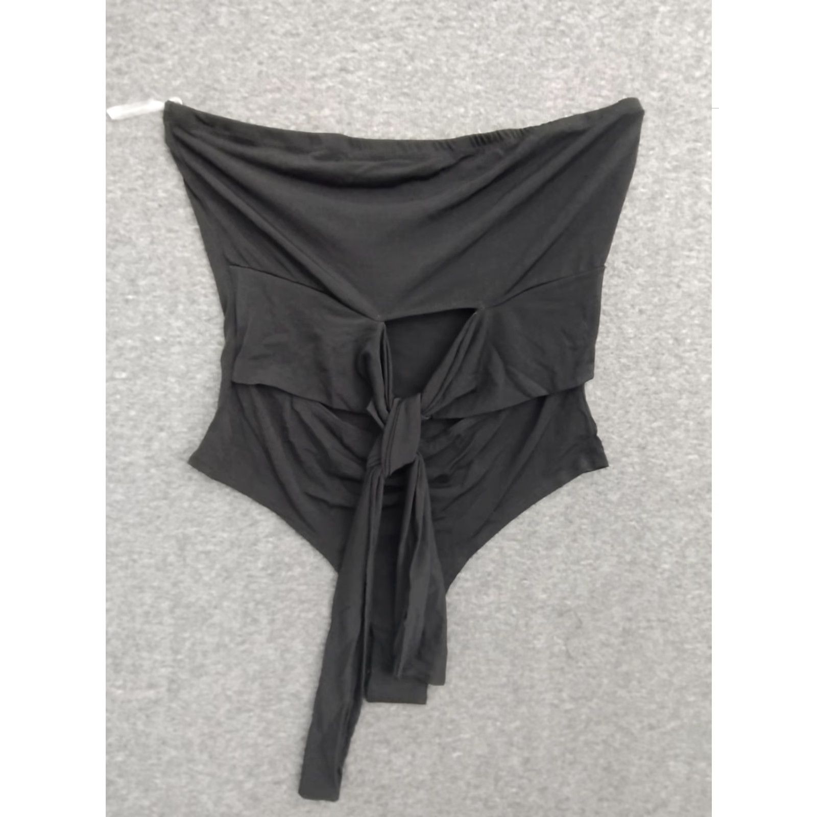 Vintage MAGIA Black Strapless One Piece Swimsuit L Women Beach Size ONE SIZE - 2 Thumbnail