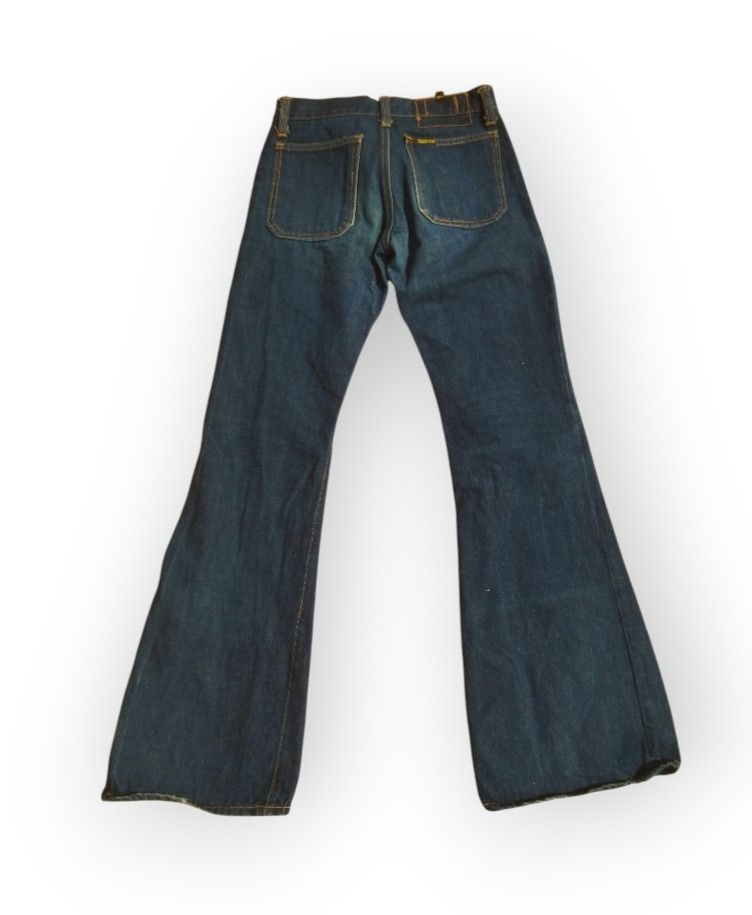 Vintage Vintage 70s Bootcut Jeans Blue Way Half Selvedge Size 28" / US 6 / IT 42 - 10 Thumbnail
