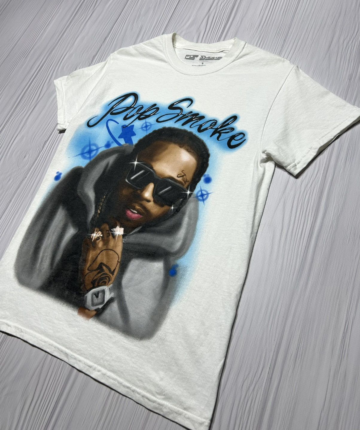 Rap Tees × Vintage Pop Smoke Big Logo Rap T-Shirt Size S Size US S / EU 44-46 / 1 - 2 Thumbnail