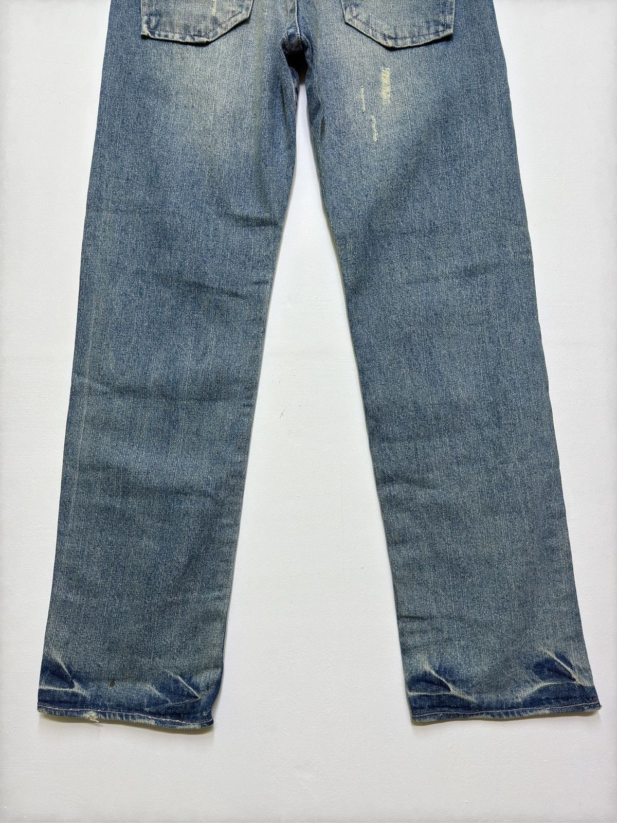 Hysteric Glamour Rare Karakuri Tamashi Sukajan Acid Wash Paint Splash Dragon Size US 32 / EU 48 - 12 Thumbnail