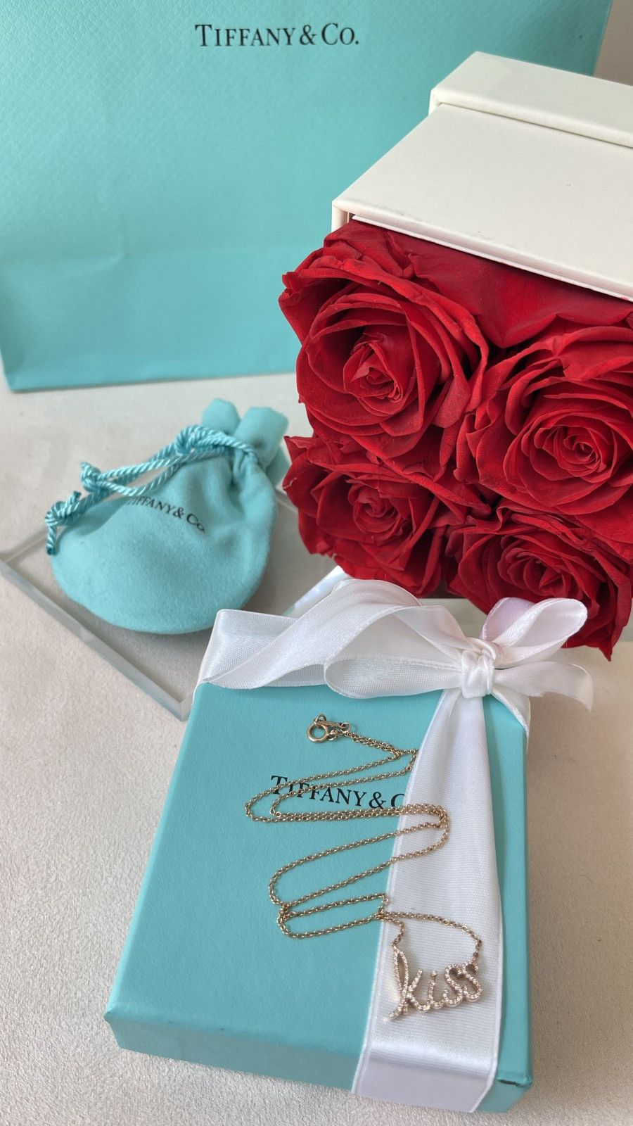 Tiffany & Co. Tiffany & Co. Graffiti Kiss Pendant RG Dia 16” NEW $4,400 Size ONE SIZE - 15 Thumbnail