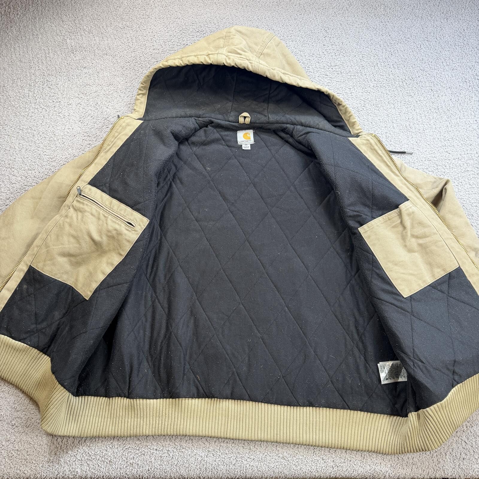 Carhartt Vintage Carhartt Active Jacket Tan Duck Canvas Workwear 2XL Size US XXL / EU 58 / 5 - 6 Thumbnail