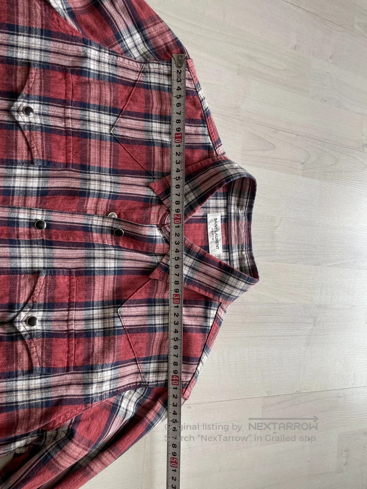 Saint Laurent Paris Saint Laurent Men's Check Shirt. Size US S / EU 44-46 / 1 - 8 Thumbnail