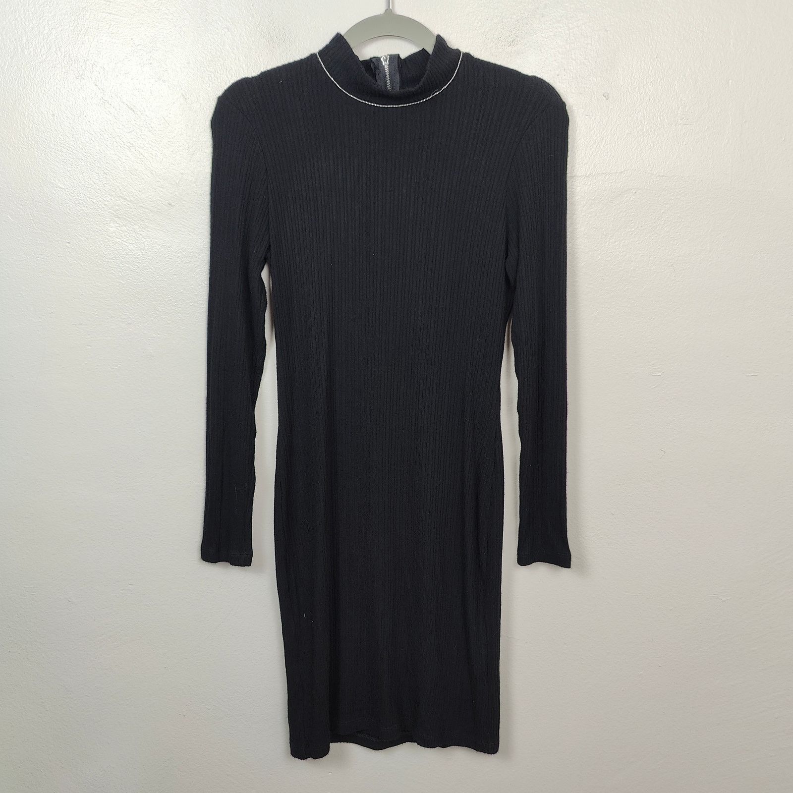 Other LNA Dress Womens Small Black Jewel Neckline Stacey Brushed Size S / US 4 / IT 40 - 1 Thumbnail