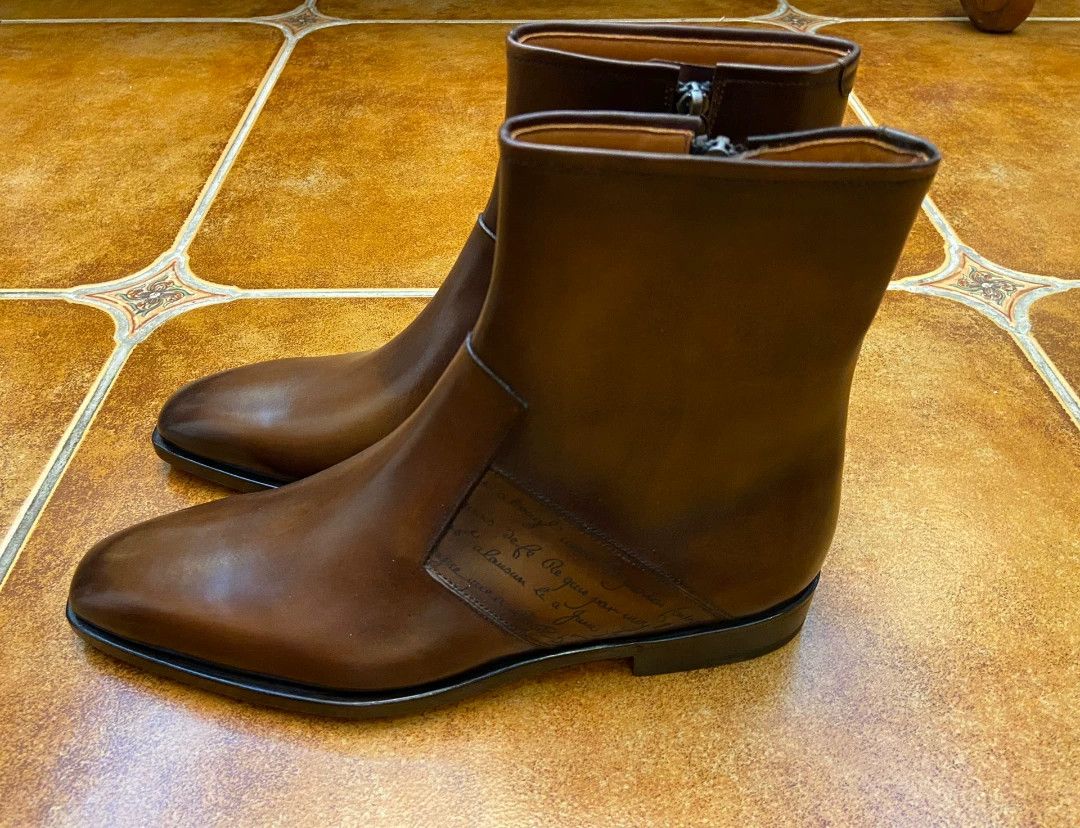 Berluti Berluti Engraved Patch Chelsea Boots Uk7 (40) New Size US 7 / EU 40 - 4 Thumbnail