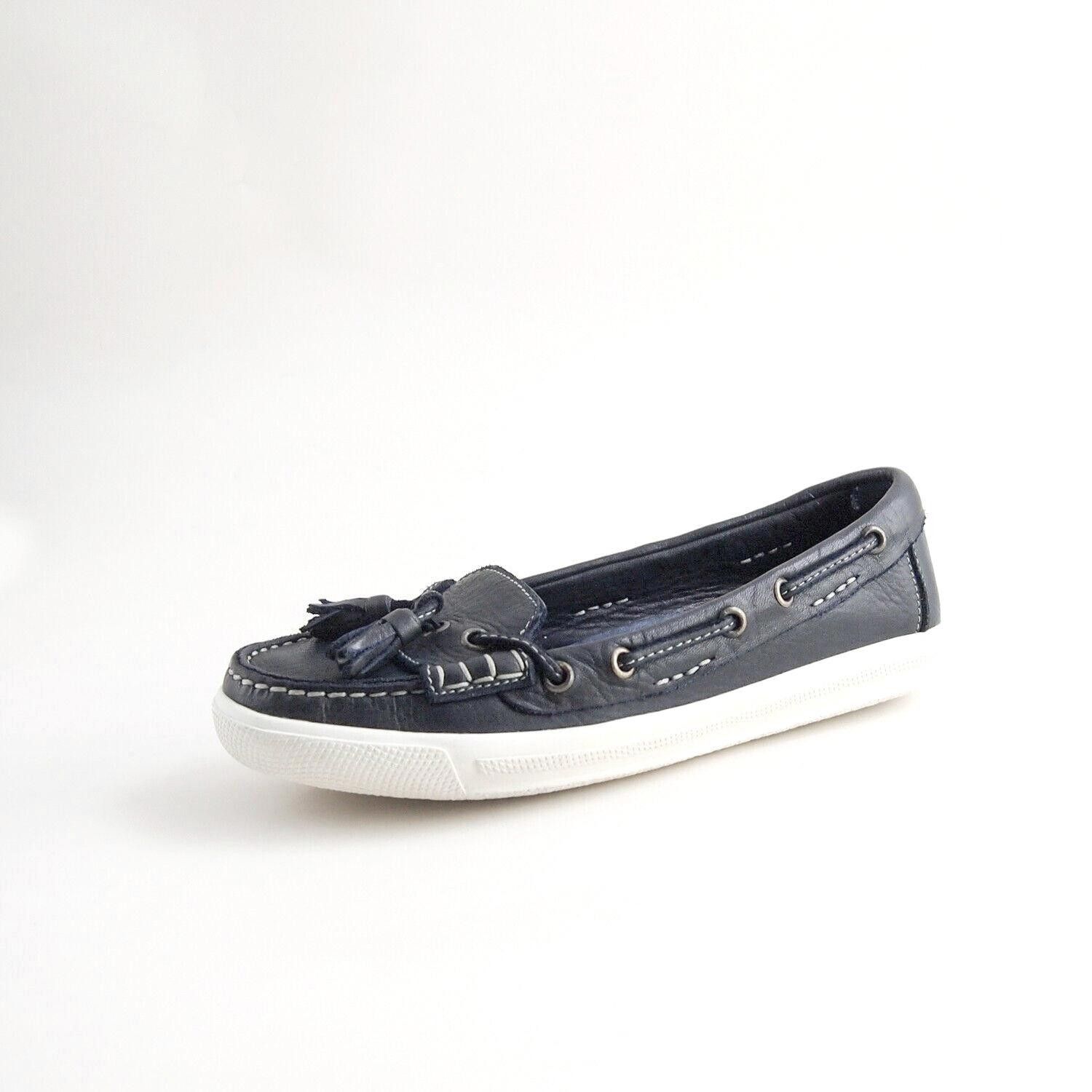 Moncler Moncler Tassel Loafers Blue Leather Womens EU 37 US 7 Size US 7 / IT 37 - 2 Thumbnail