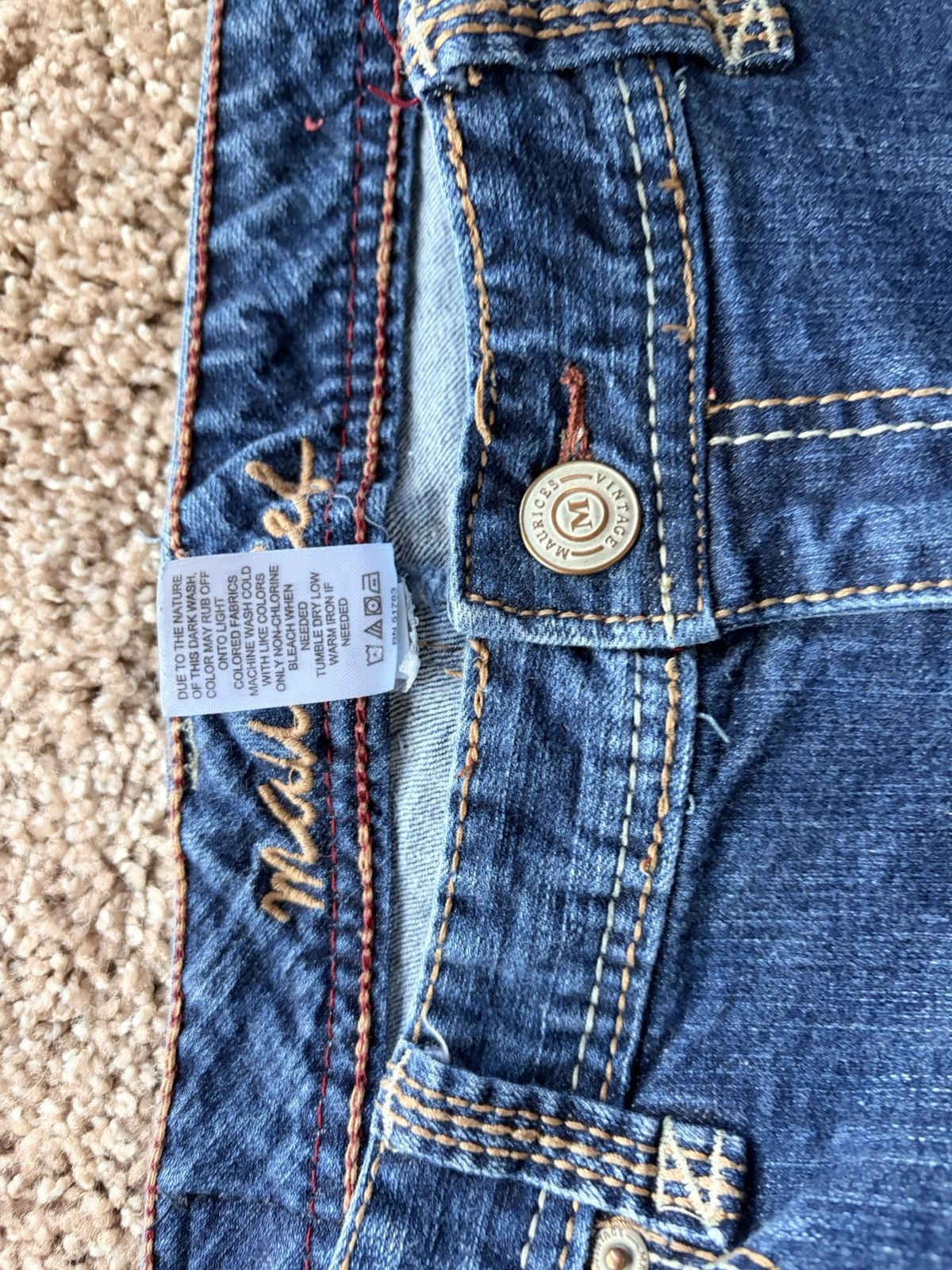 Other Vintage Embroided Jeans Size 30" / US 8 / IT 44 - 5 Thumbnail