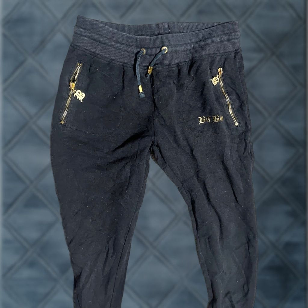 Bcbgmaxazria BCBG MAX AZRIA Sweatpants Woman Size Small Black Cotton Blend Vintage Size 28" / US 6 / IT 42 - 1 Thumbnail