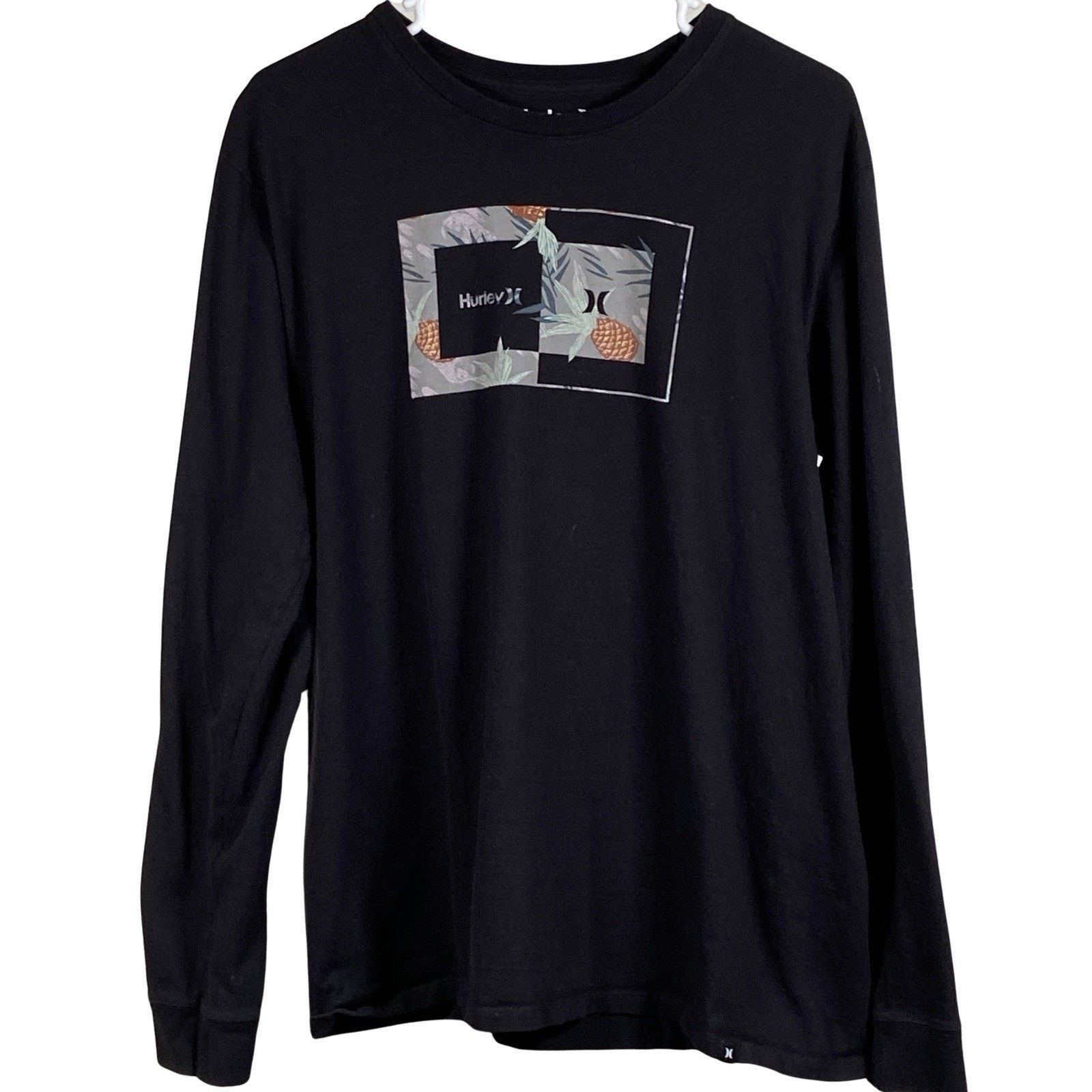 Hurley Hurley T Shirt Men's Large Graphic Pineapples Long Sleeve Size US L / EU 52-54 / 3 - 1 Thumbnail