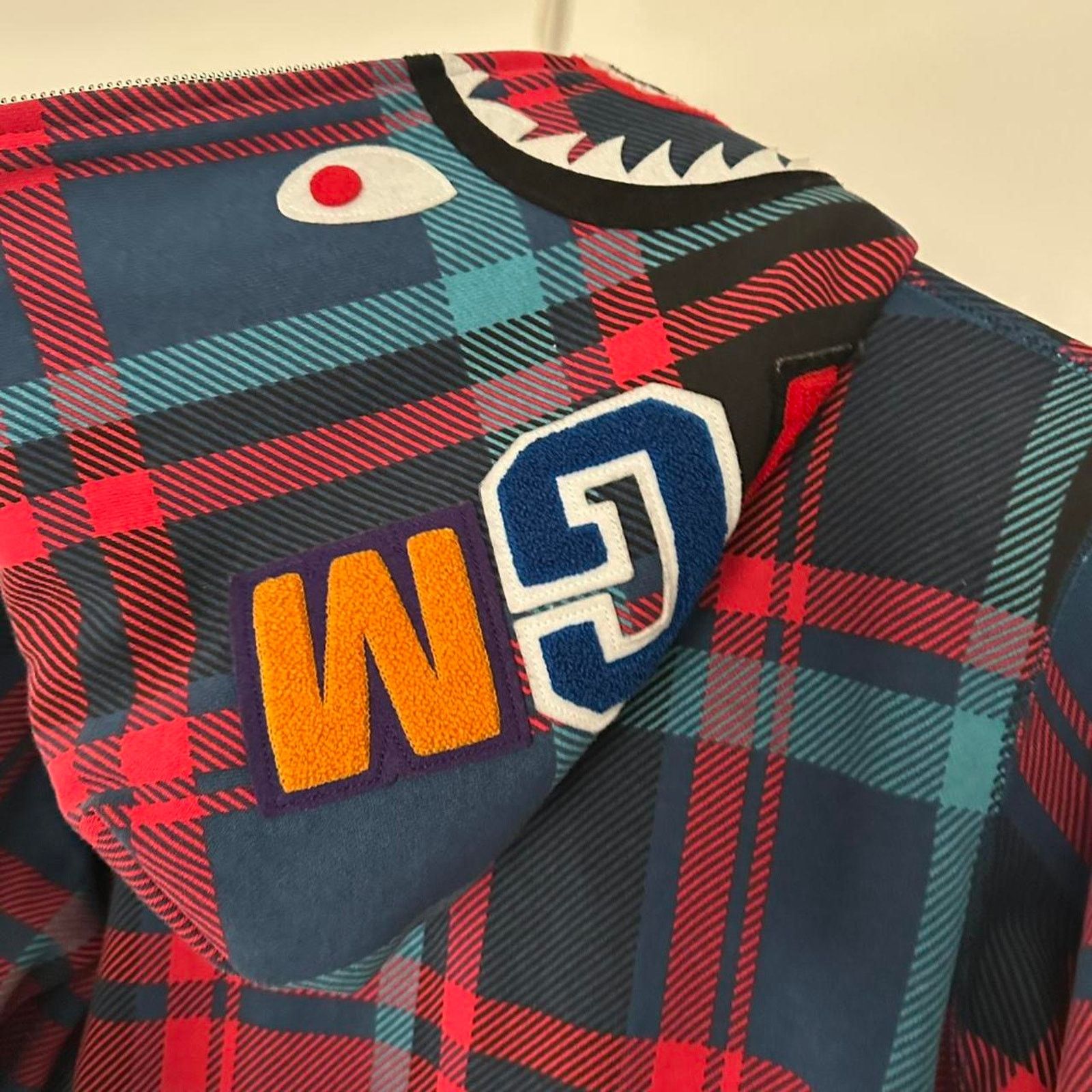 Bape BAPE Check Shark Full Zip Hoodie Jacket A Bathing Ape size S Size US S / EU 44-46 / 1 - 3 Thumbnail