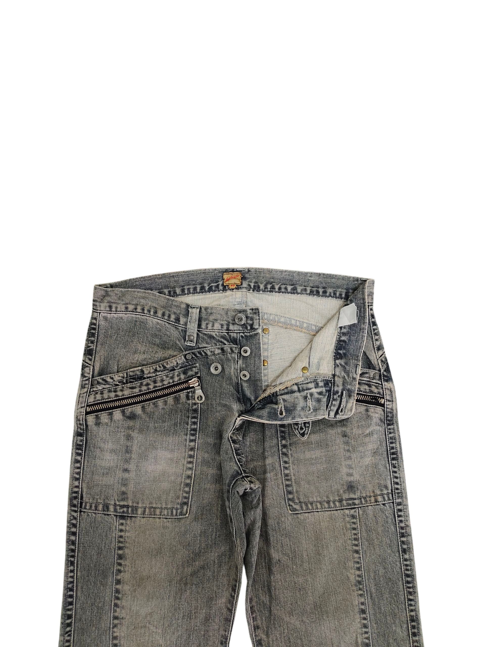 JACKROSE Japanese Brand Jackrose Multi Zipper Pocket Denim Jeans Size US 33 - 7 Thumbnail