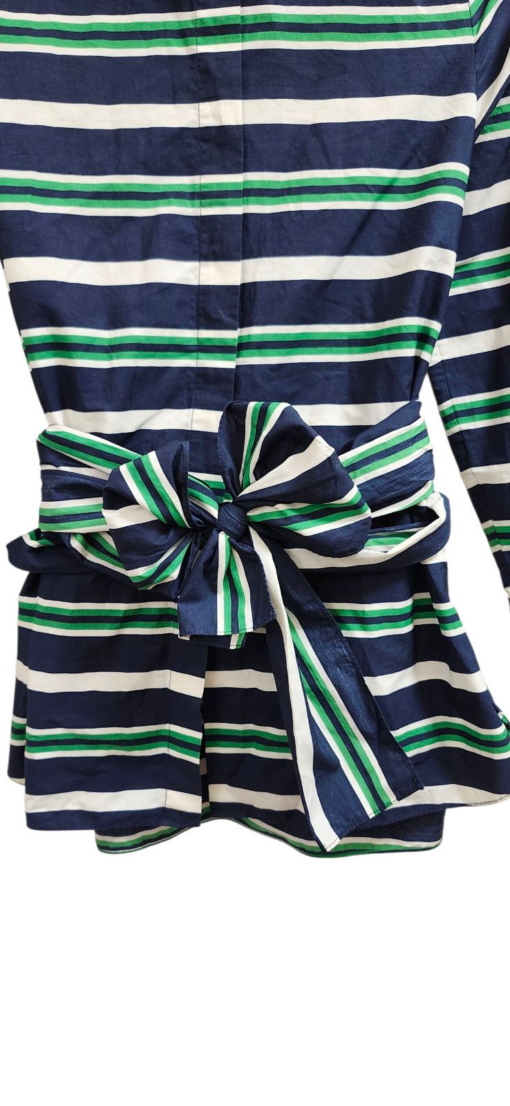 Carolina Herrera Carolina Herrera Striped Cotton Belted Shirt Dress Top 2 Size XS / US 0-2 / IT 36-38 - 3 Thumbnail